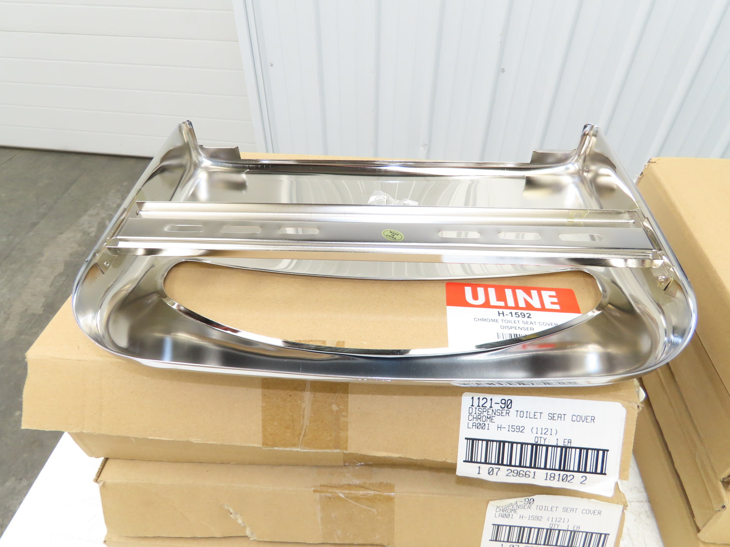 Uline H-1592 Chrome Toilet Seat Cover Dispenser Lot of 8