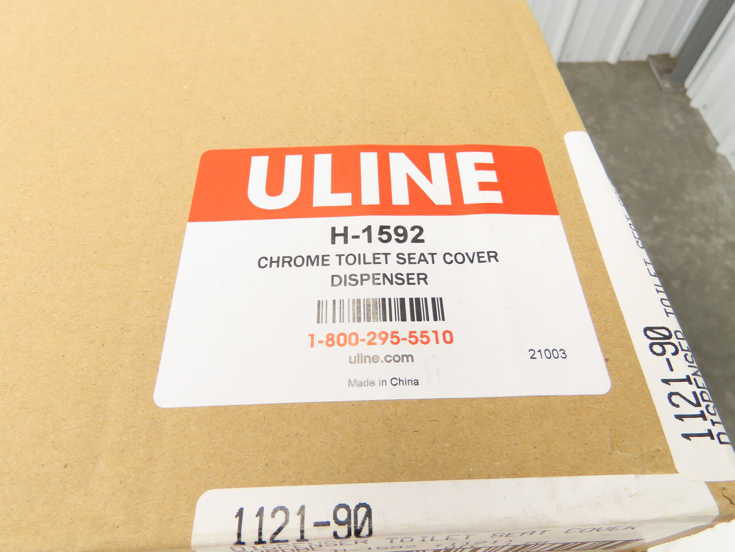 Uline H-1592 Chrome Toilet Seat Cover Dispenser Lot of 8