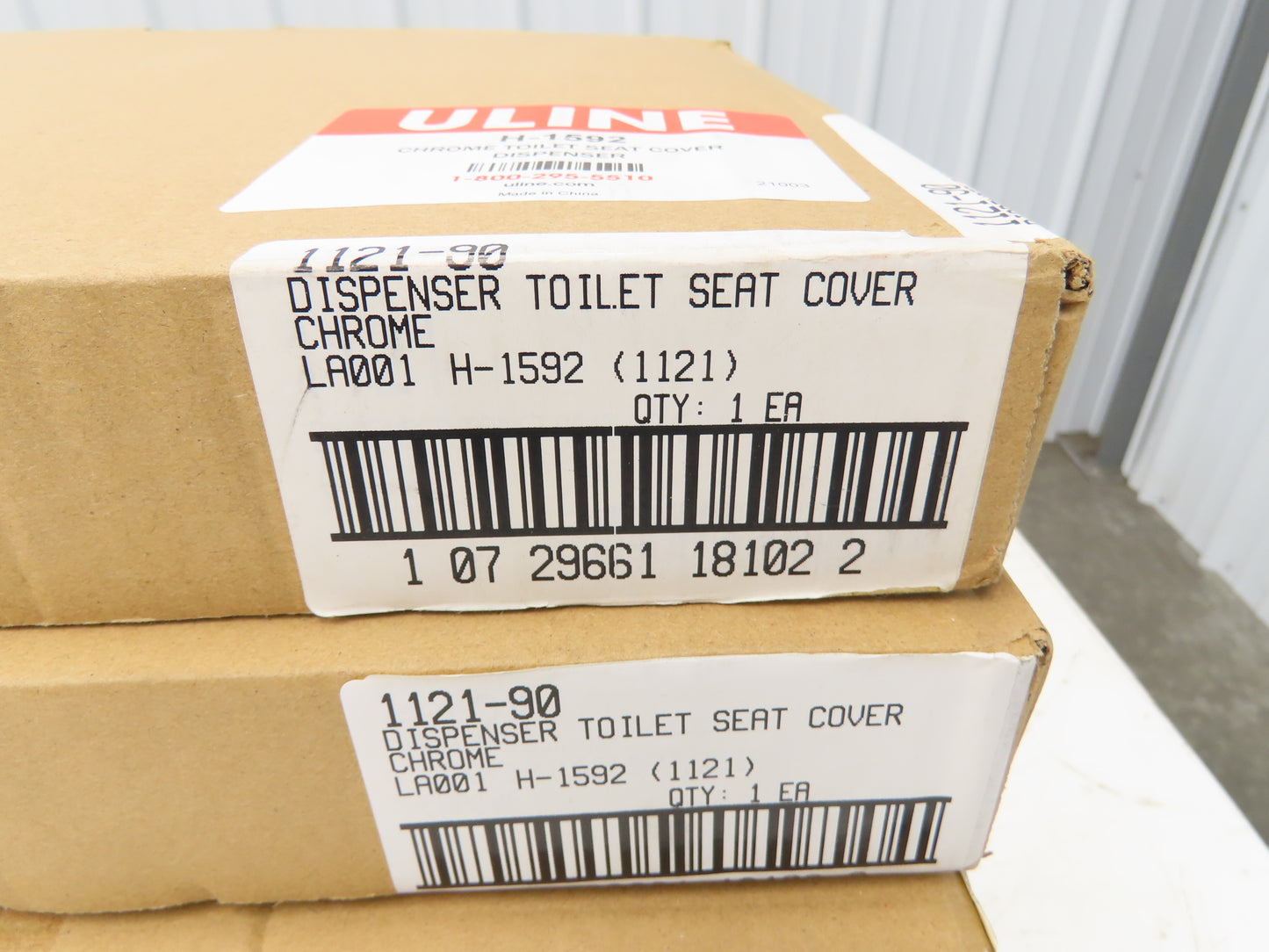 Uline H-1592 Chrome Toilet Seat Cover Dispenser Lot of 8