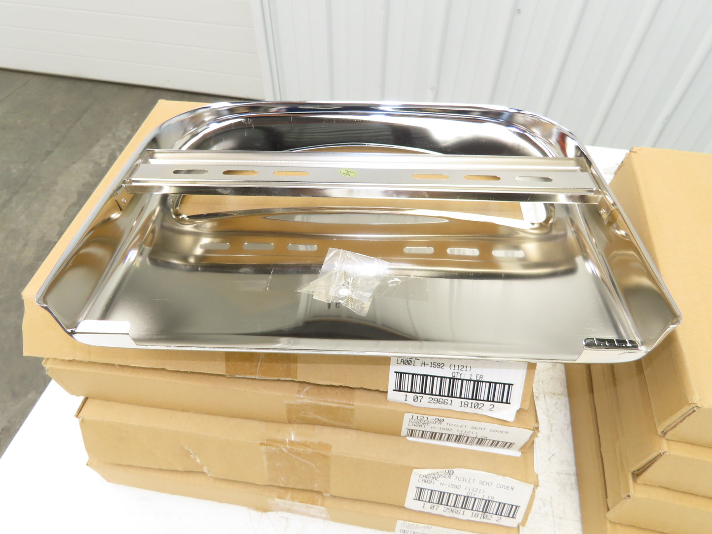 Uline H-1592 Chrome Toilet Seat Cover Dispenser Lot of 8