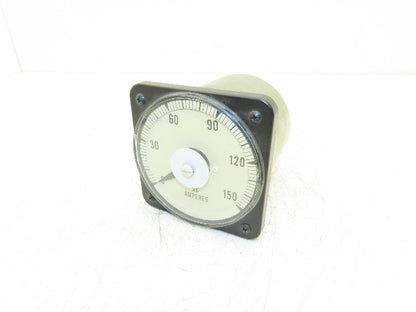 Weschler Instruments 103131LSPZ Ammeter 150A Panel Meter AC Amperes 4"