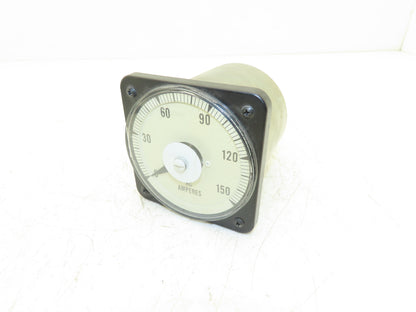 Weschler Instruments 103131LSPZ Ammeter 150A Panel Meter AC Amperes 4"