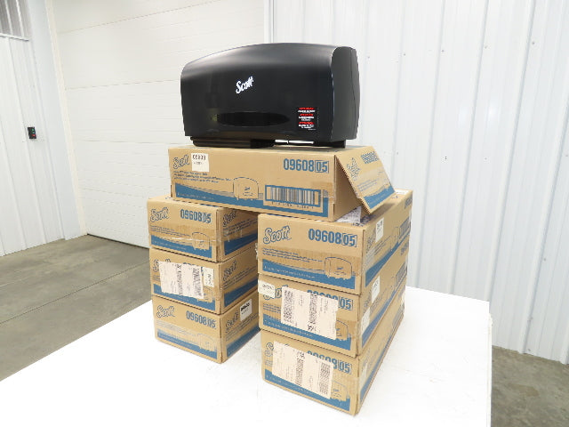 Scott 09608 05 Twin Toilet Paper Bath Tissue Dispenser Smoke Lot of 7