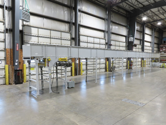 Hytrol BPC 43"x 65' Slider Bed Conveyor 41" Belt 7.5Hp 3PH Center Drive 170fpm