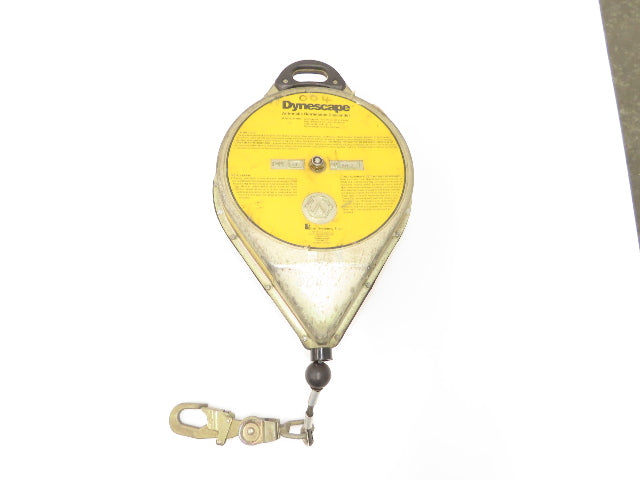 Dynescape 506262 Automatic Retractable Descender 95' Cable Lifeline 300Lb