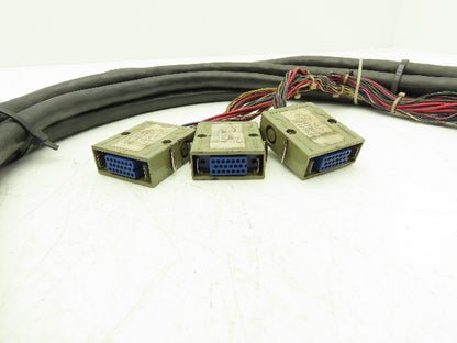 Fanuc JAE CA3106B32A10S 2 Flexible Robot Cable Cordset  48-Conductor 25'