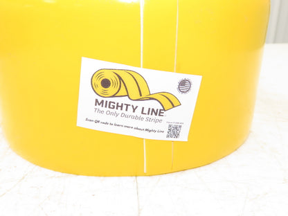 Uline S-19125Y Mighty Line Deluxe Safety Tape 4"x 100' Yellow