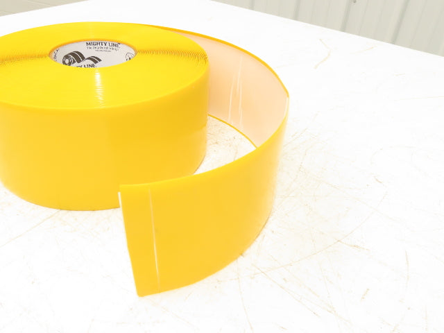 Uline S-19125Y Mighty Line Deluxe Safety Tape 4"x 100' Yellow