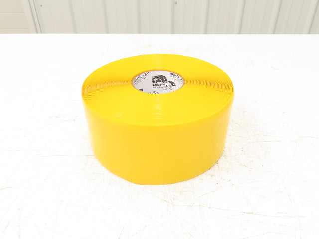 Uline S-19125Y Mighty Line Deluxe Safety Tape 4"x 100' Yellow