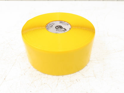 Uline S-19125Y Mighty Line Deluxe Safety Tape 4"x 100' Yellow