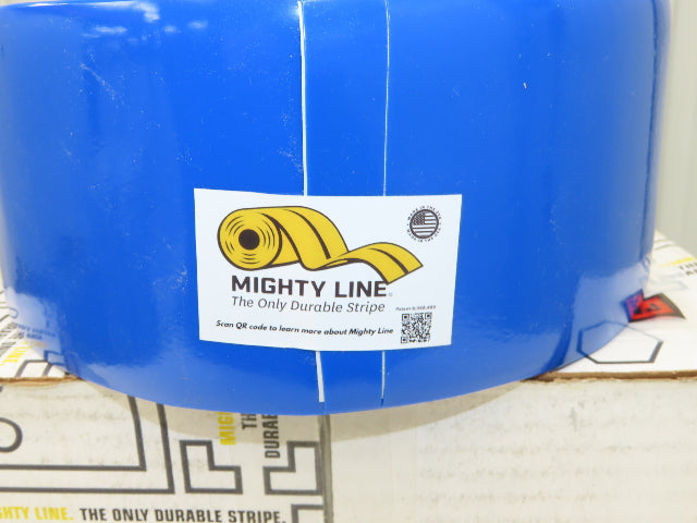 Uline S-19125BLU Mighty Line Deluxe Safety Tape 4"x 100' Blue