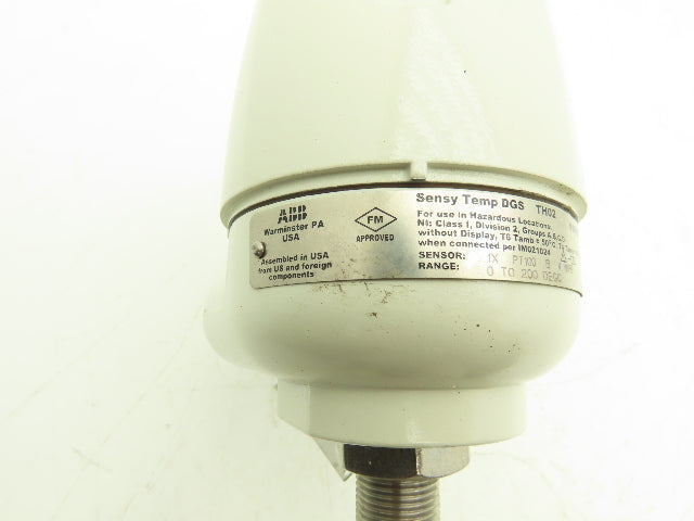 ABB V10405-P13550FL1USUXXXX04 Temp Sensor 2"Flanged 14.5" Probe TE/TW/TT-201-08B