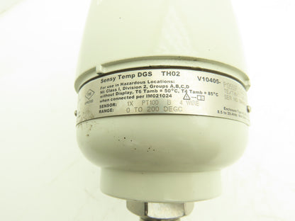 ABB V10405-P13550FL1USUXXXX04 Temp Sensor 2"Flanged 14.5" Probe TE/TW/TT-201-08B