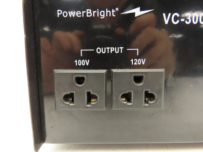 PowerBright VC-3000J Step Up & Down Transformer 100-120V