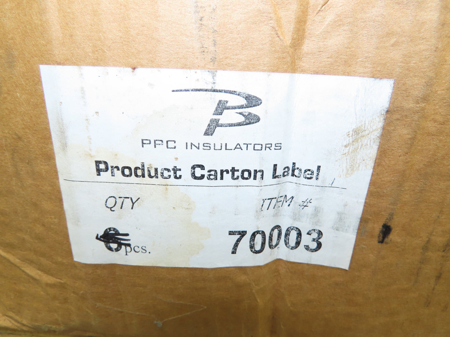 Seves 70003 15kv PPC Porcelain Stand Off Insulator 4.5"x 6"L