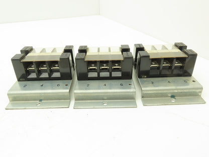 Fanuc Fuji A05B-2408-C092 Circuit Breaker Terminal Block 3-Pole AYBS043 Lot of 3