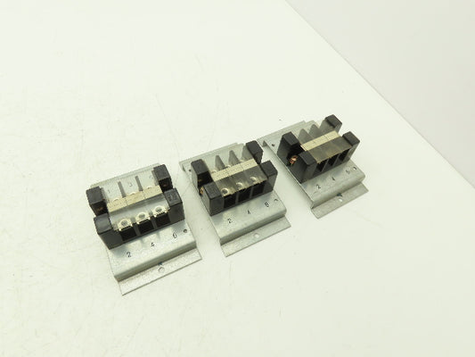 Fanuc Fuji A05B-2408-C092 Circuit Breaker Terminal Block 3-Pole AYBS043 Lot of 3