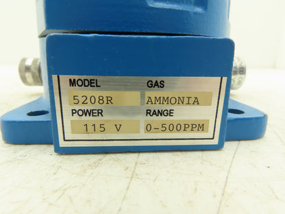 Adalet 5208R Ammonia Gas Detector Transmitter Explosion Proof 0-500ppm 115V