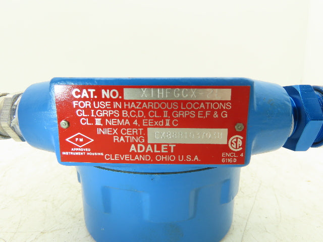 Adalet 5208R Ammonia Gas Detector Transmitter Explosion Proof 0-500ppm 115V