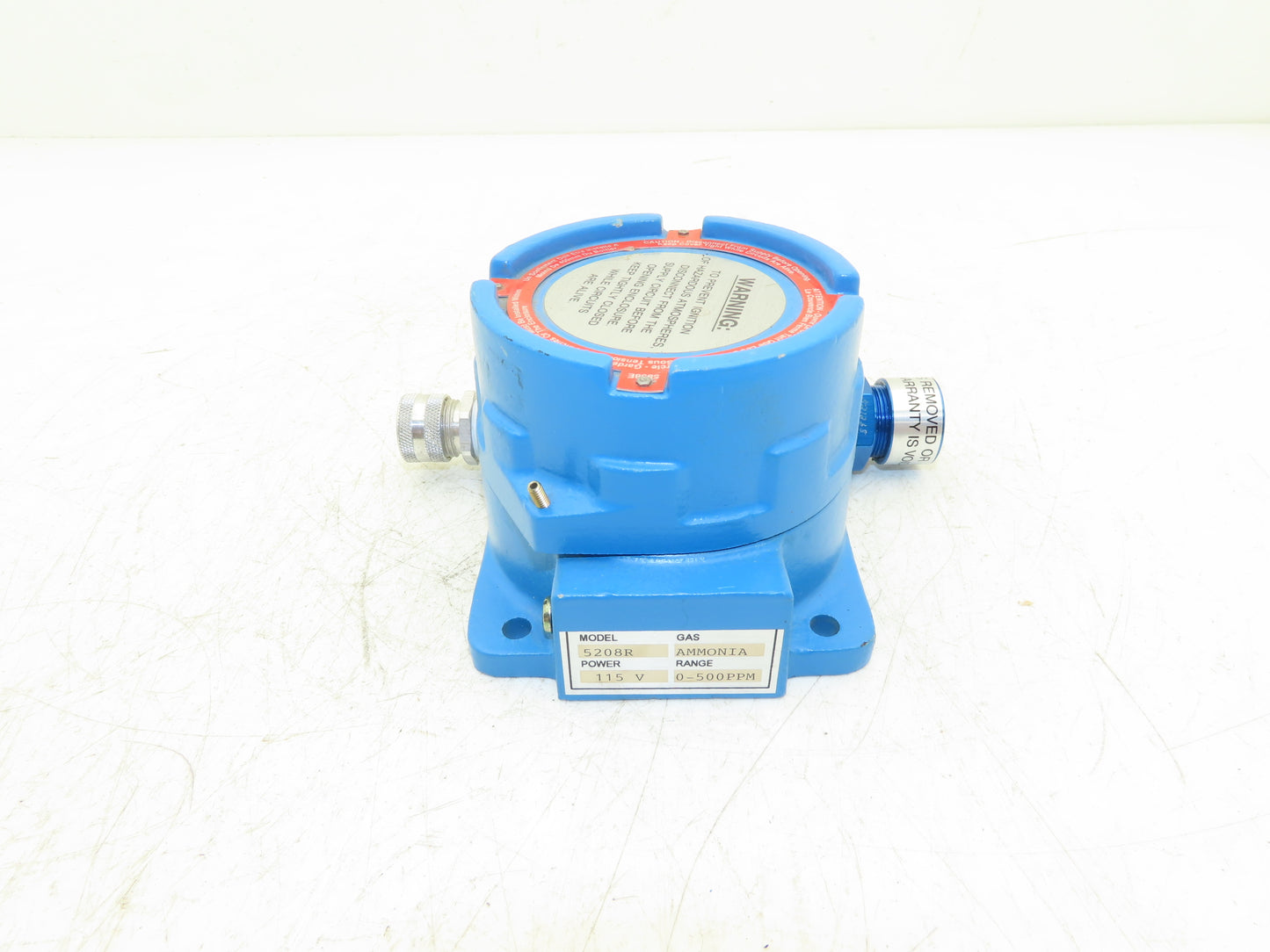 Adalet 5208R Ammonia Gas Detector Transmitter Explosion Proof 0-500ppm 115V