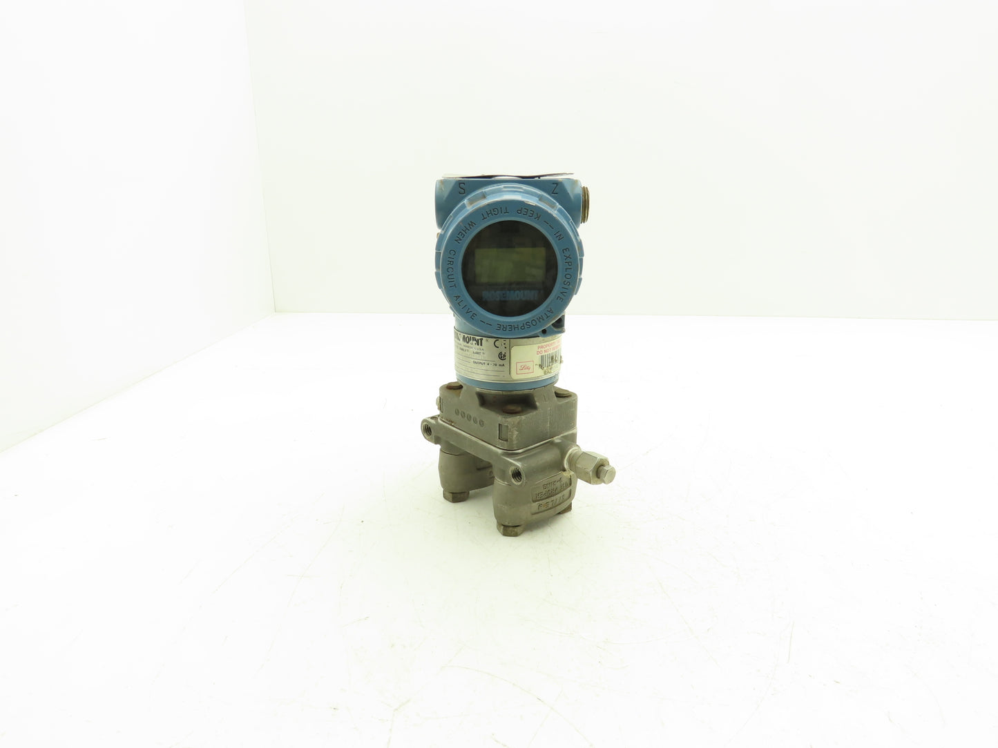 Rosemount 3051CD3A22A1AB4E5 Pressure Transmitter Display 3626 PSI 1000" H2O