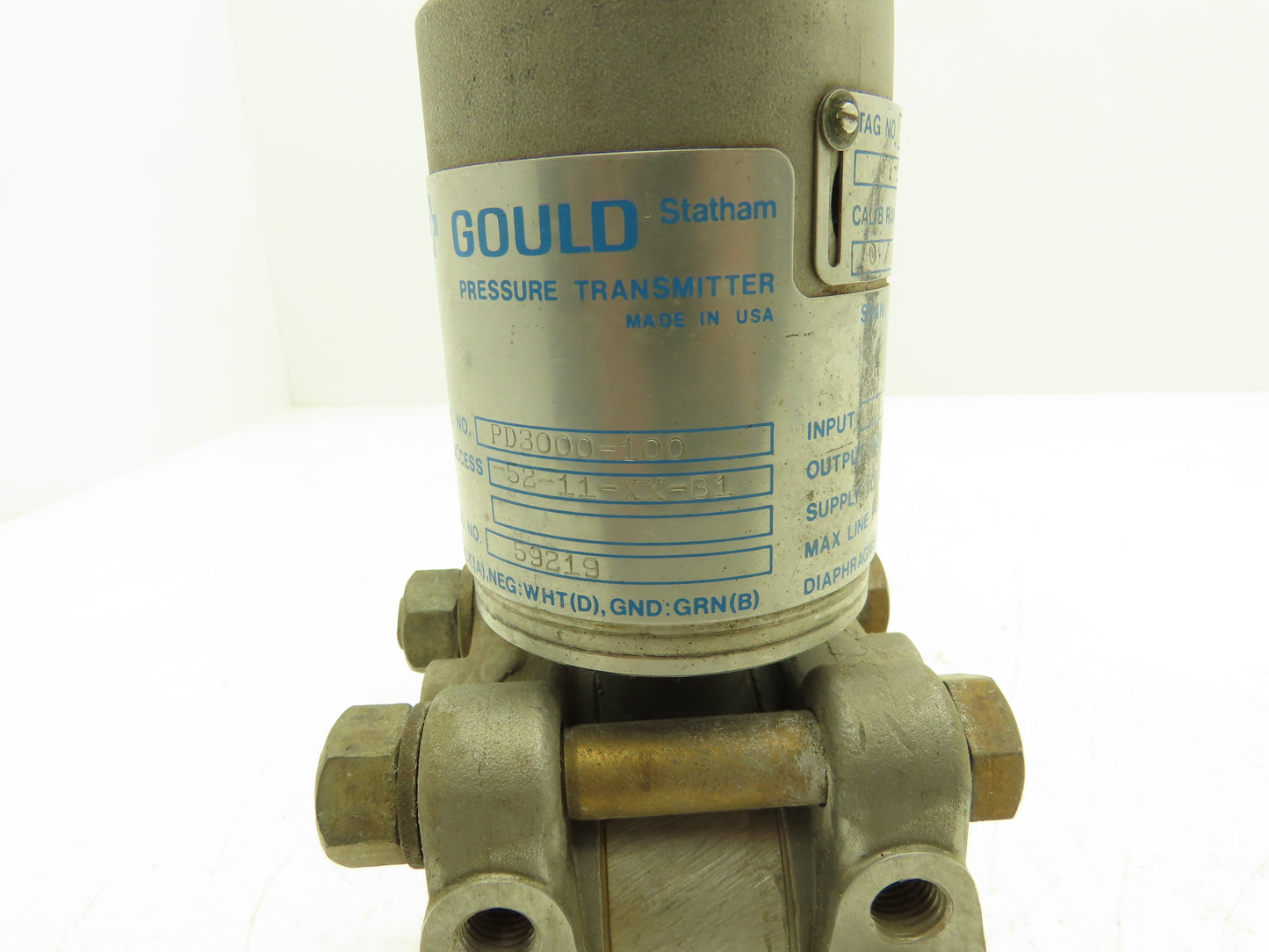 Gould PD3000-100 Electronic Pressure Transmitter 30VDC 0-2000PSI