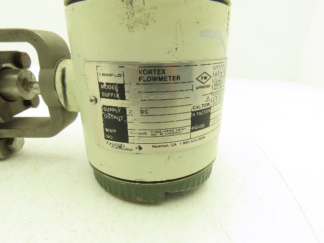Yokogawa YF104-AAUB1A-S3S3*E Yewflo Vortex Flowmeter 71 P/Gal 24VDC 1.5" Haz Loc