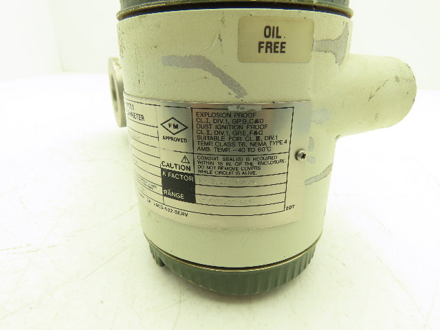 Yokogawa YF104-AAUB1A-S3S3*E Yewflo Vortex Flowmeter 71 P/Gal 24VDC 1.5" Haz Loc