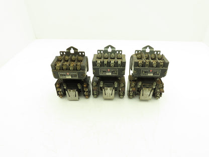 General Electric 101JL AC Motor Starter 7.5Hp 600VAC 3Ph 110V Coil Lot of 3