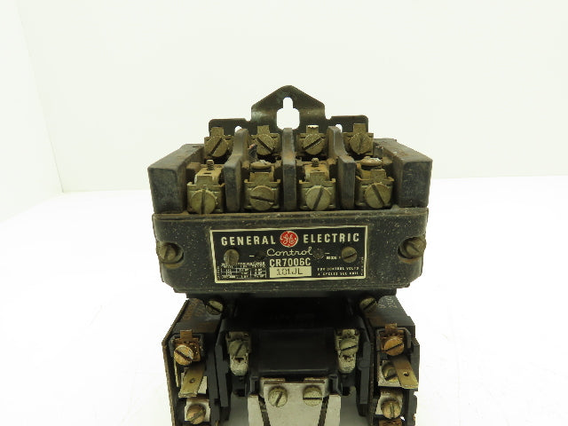 General Electric 101JL AC Motor Starter 7.5Hp 600VAC 3Ph 110V Coil Lot of 3