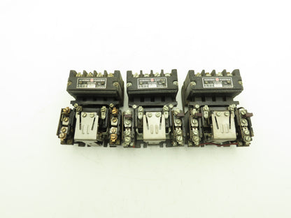General Electric 101JL AC Motor Starter 7.5Hp 600VAC 3Ph 110V Coil Lot of 3