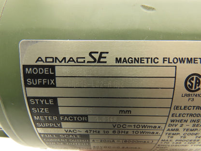 Yokogawa SE115NJ-DAB1S-LS2-A1H2 Yewflo Magnetic Flowmeter 115VAC 1/2" Haz Loc
