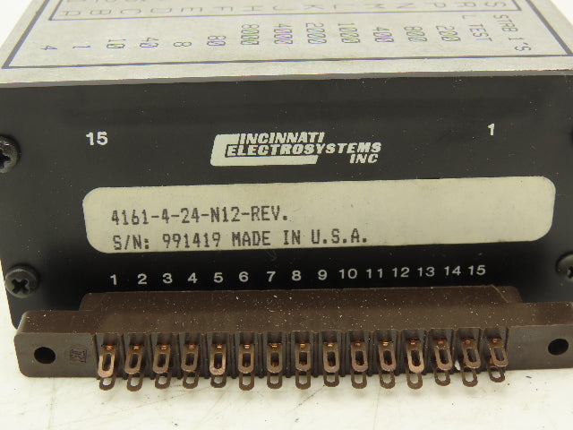 Cincinnati 4161-4-24-N12-REV 4-Digit LED Panel Display 24VDC