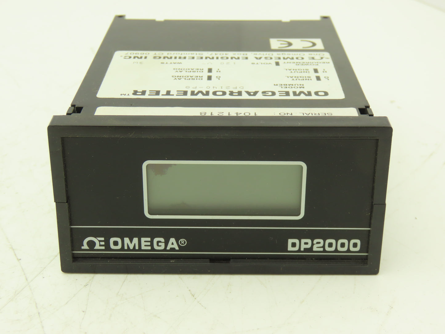 Omega DP2140-P8 Digital Panel Meter Display 120V DP2000 Omegarometer