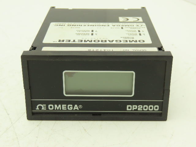 Omega DP2140-P8 Digital Panel Meter Display 120V DP2000 Omegarometer