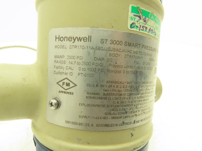 Honeywell ST3000 Smart Pressure Transmitter 2500PSI