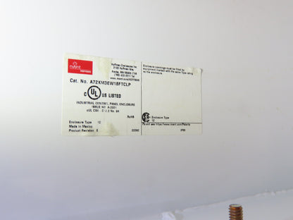 Hoffman A72XM3EW18FTCLP Free Standing Electrical Enclosure 3 Door 72x119x18"