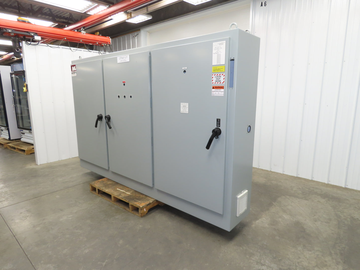 Hoffman A72XM3EW18FTCLP Free Standing Electrical Enclosure 3 Door 72x119x18"