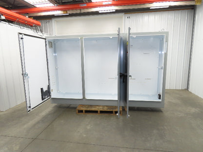 Hoffman A72XM3EW18FTCLP Free Standing Electrical Enclosure 3 Door 72x119x18"