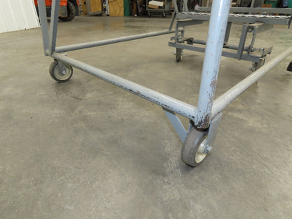 Cotterman Metal Rolling Ladder 5-Step 50"H Platform 24x7"Tread 80"H 30"W 450Lb
