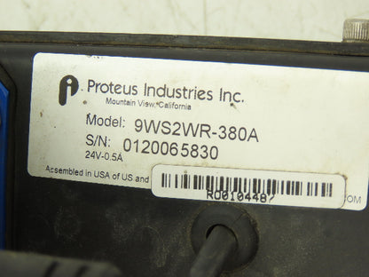 Proteus 9WS2WR-380A WeldSaver Coolant Flow Controller 1/2"NPT 24VDC