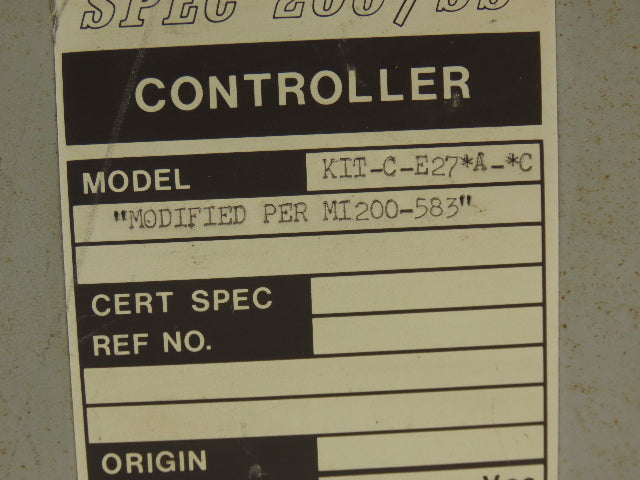 Foxboro E27AM-SA-L+EA4 Spec 200/SS Manual Gauge Controller 2AX+EA4