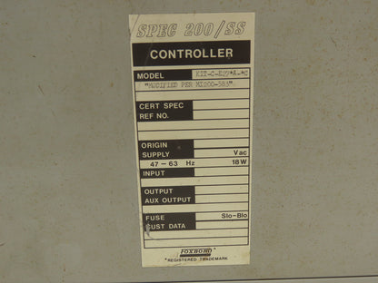 Foxboro E27AM-SA-L+EA4 Spec 200/SS Manual Gauge Controller 2AX+EA4