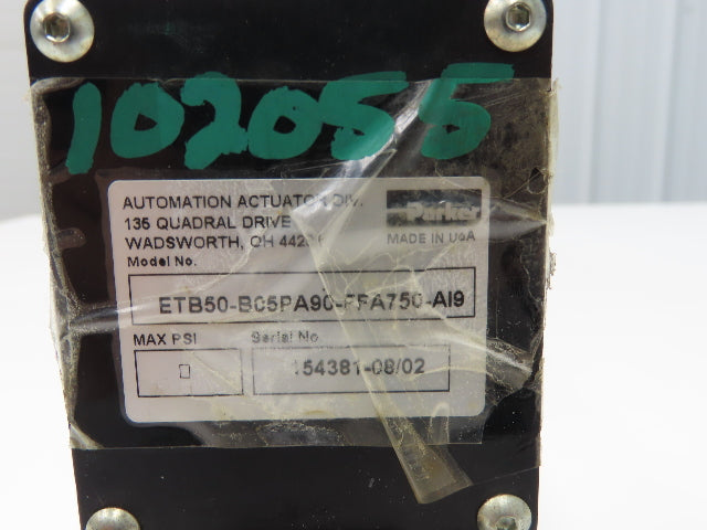 Parker ETB50-B05PA90-FFA750-AI9 Linear Screw Actuator 750mm Stroke -No Motor