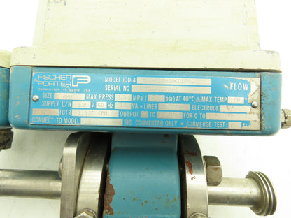 Fischer Porter 10D14 76AH02PM29KD11CC Magnetic Flow Meter Flow Tube 740PSI 120V