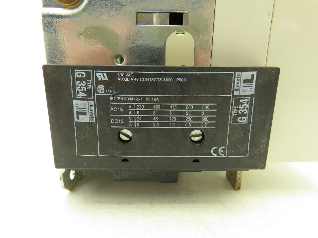 Lovato B180 Motor Starter 575VAC 150HP 440-480VAC Coil