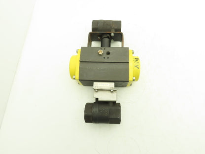Conbraco Compac Torque Pneumatic Actuator 1-1/2" NPT Black Double Ball Valve