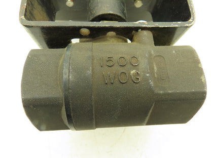 Conbraco Compac Torque Pneumatic Actuator 1-1/2" NPT Black Double Ball Valve