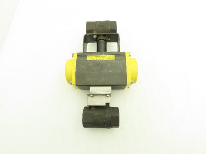 Conbraco Compac Torque Pneumatic Actuator 1-1/2" NPT Black Double Ball Valve