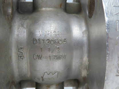 Warren Controls 1.5" CW-12MW  Ball Valve Flanged w/Pneumatic Actuator